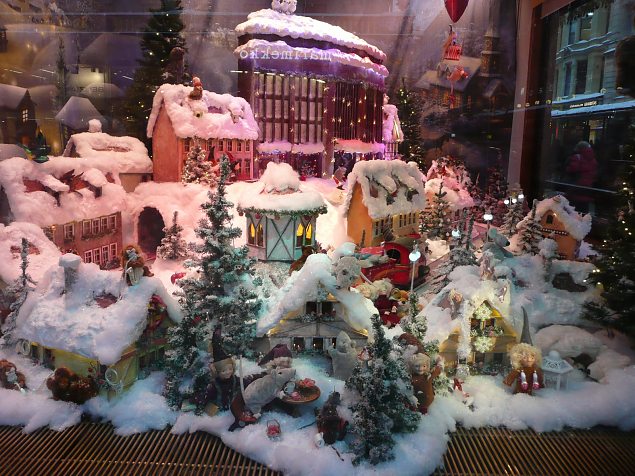  Christmas theme decorations for Stockmann´s Windows